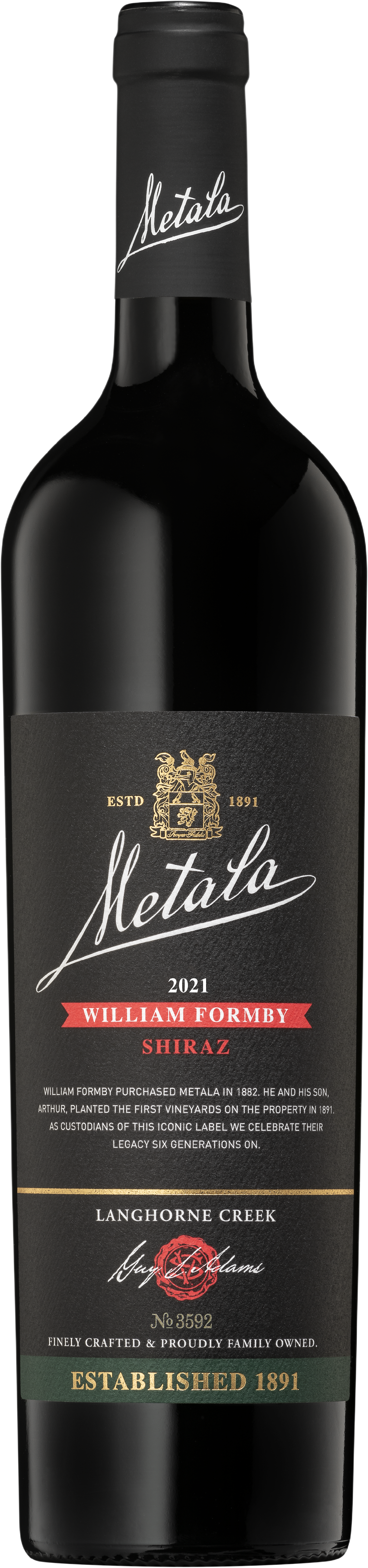 Metala William Formby Shiraz 2021